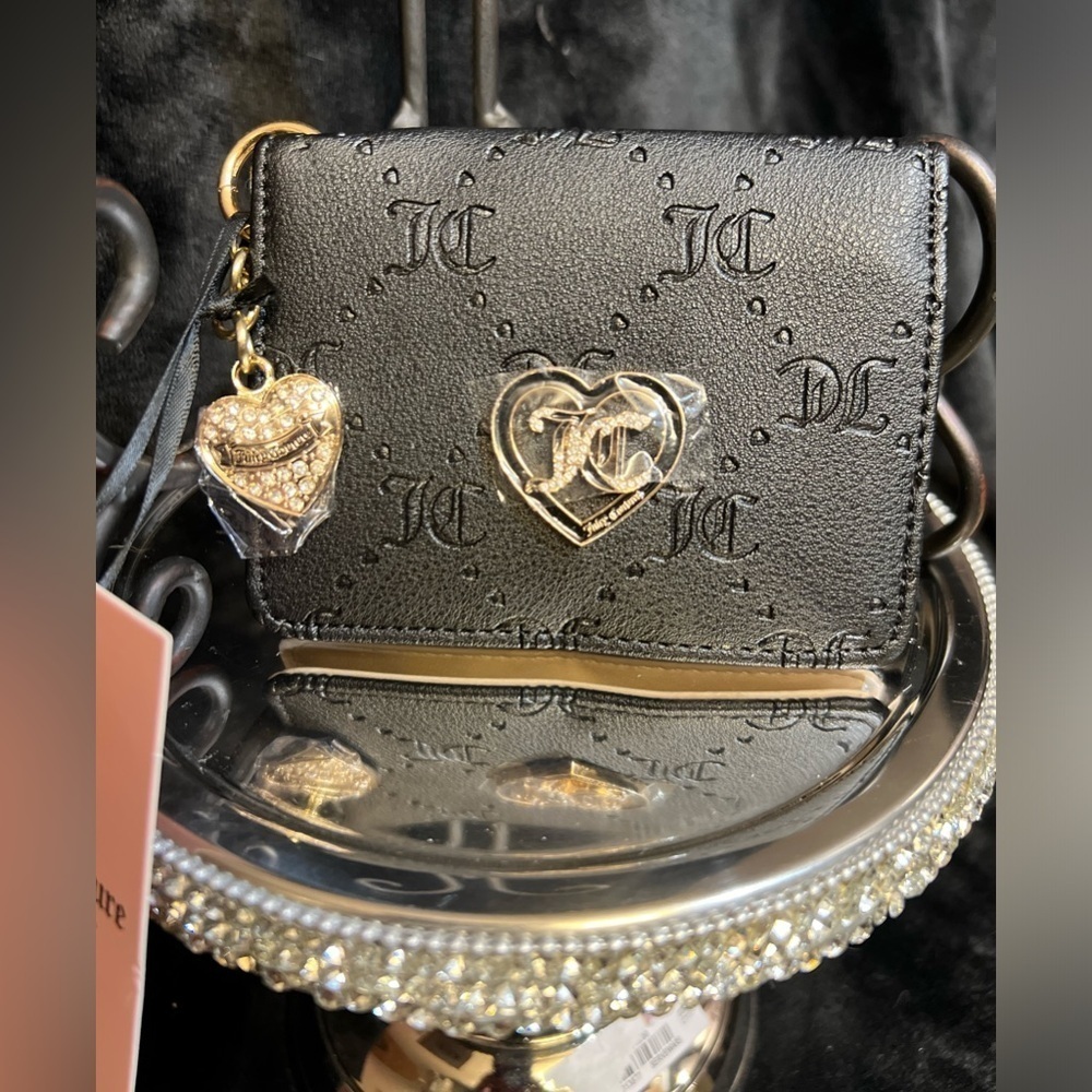 🖤🖤NWT JUICY COUTURE LIQUORICE “ONLY YOU AND ME CC KEY FOB”🖤🖤